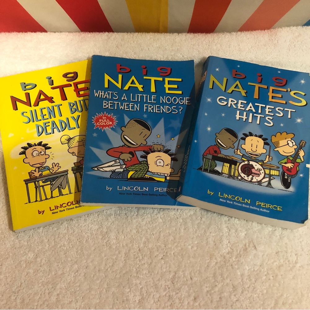 4 Big Nate paperbacks-book sale